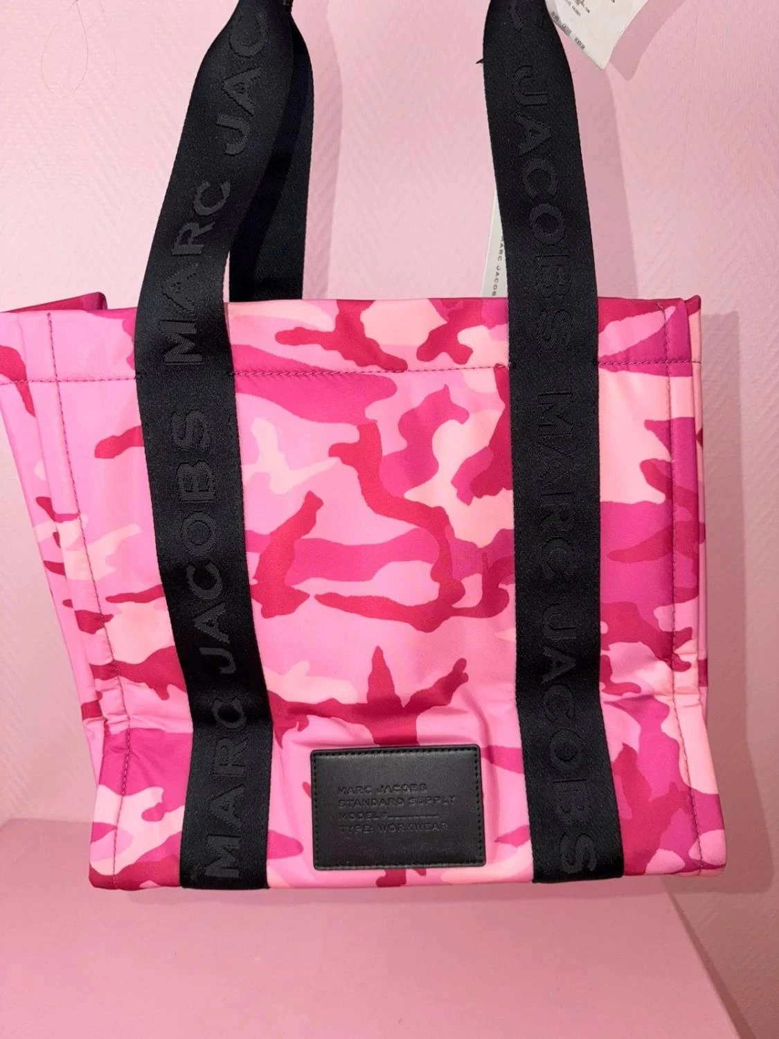 Large Marc Jacobs camo rose and black tote bag – photo 3
